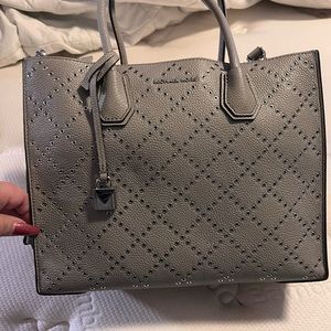Grey & silver MK purse